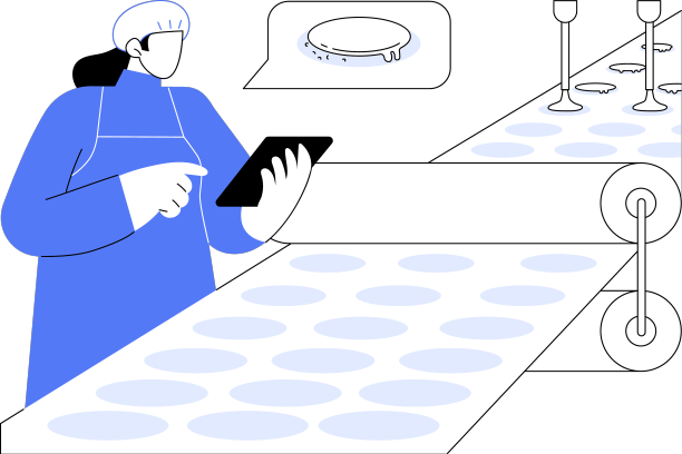 饼干厂抽象概念图片下载