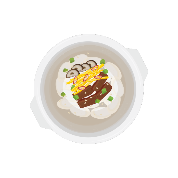 美味的韩国年糕汤太极国图片下载