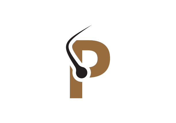 字母p头发处理标志设计模板图片下载