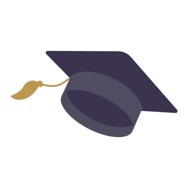 简单的毕业帽学术帽大学图片下载