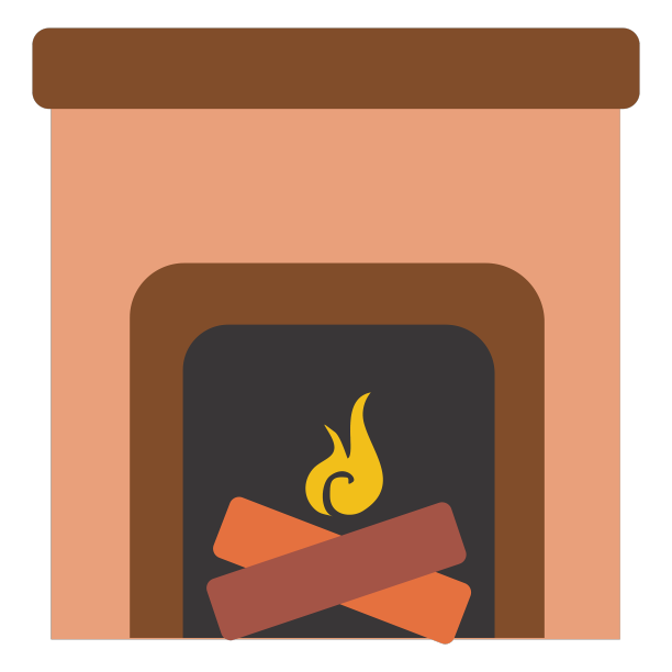 壁炉平面图标图片下载