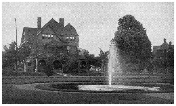 汉普顿县，马萨诸塞州的古董图像:斯普林菲尔德，高地公园图片下载