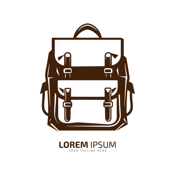 最小和抽象的标志袋图标盒学校图片下载