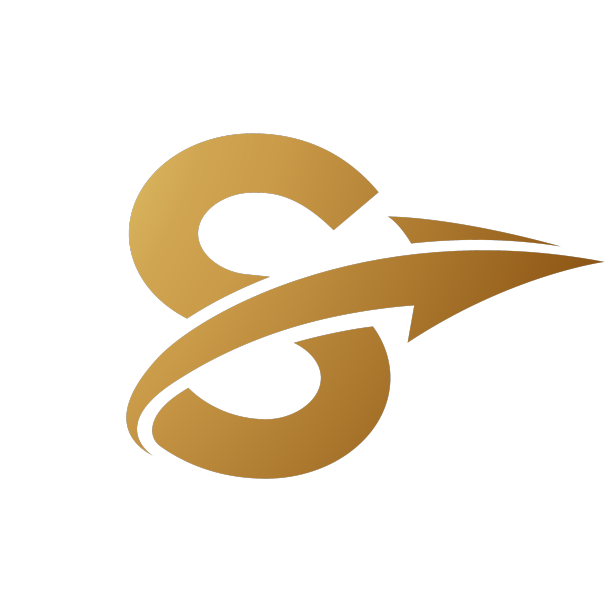 带箭头的金色大写字母图标图片下载