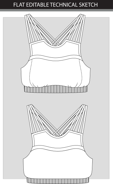 女性内衣胸罩的正面和背面图片下载