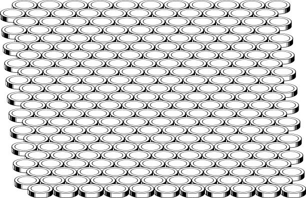 到处都是钱币的插图图片下载