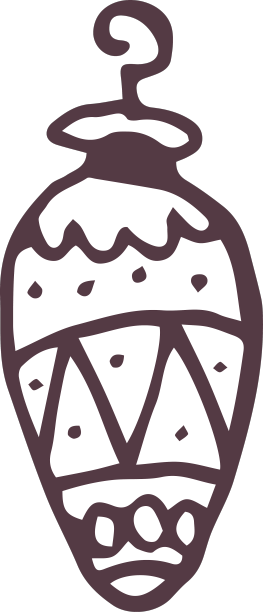 手绘圣诞饰品图片下载