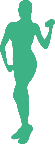 健身模特哑铃廓形图片下载