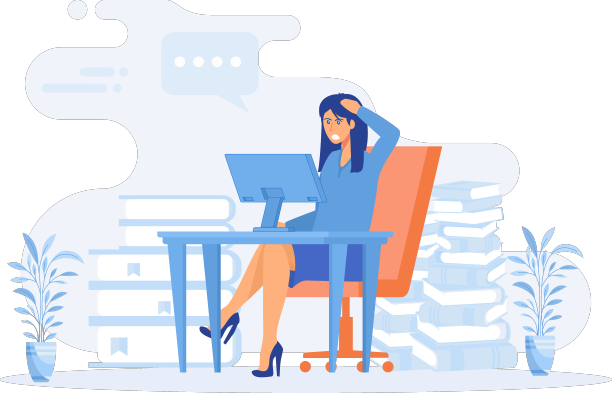 劳累过度的女商人女经理坐在那里图片下载