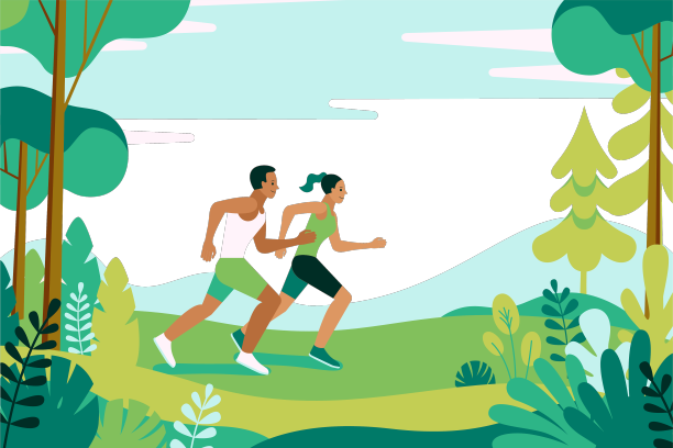 在简单的扁平风格和字符-人和图片下载