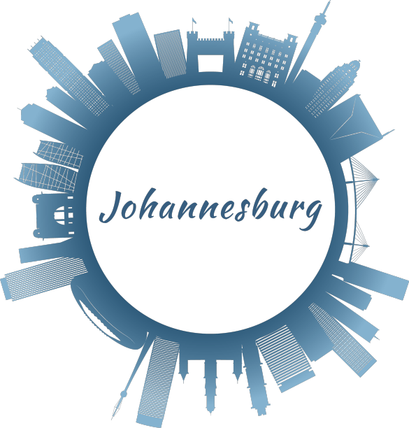 约翰内斯堡天际线上五颜六色的建筑图片下载