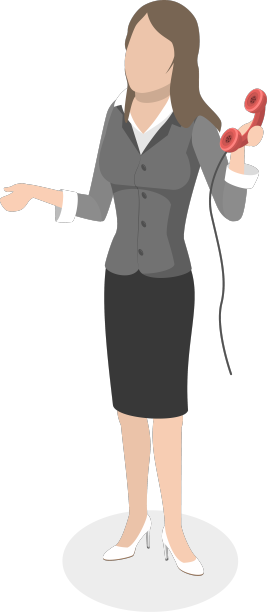 酒店工作人员三维等距平面组图片下载