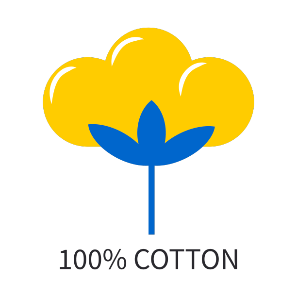 棉花花图标蓝色和黄色图片下载