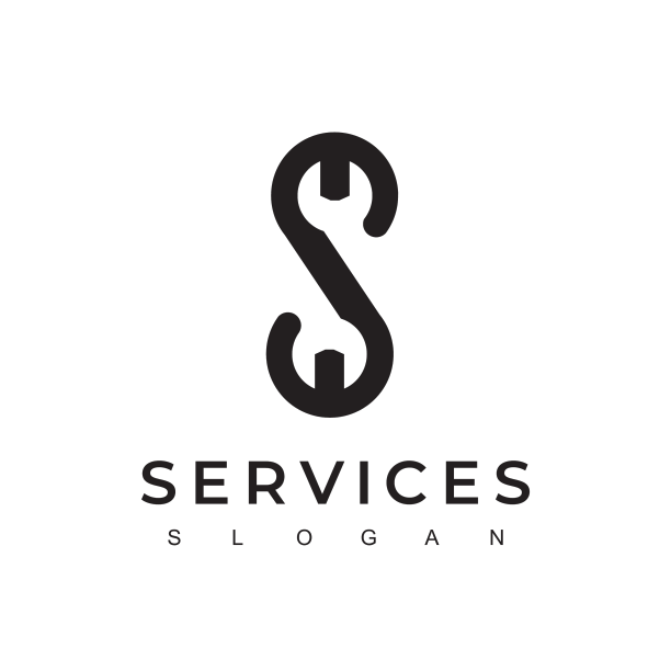 字母扳手服务标志机械师图标图片下载