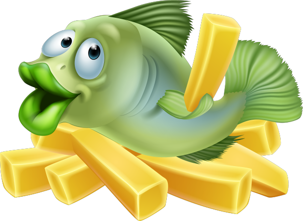 卡通炸鱼薯条图片下载