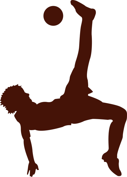 足球踢剪刀击球图片下载