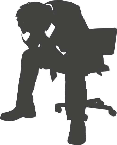 失意商人剪影图片下载