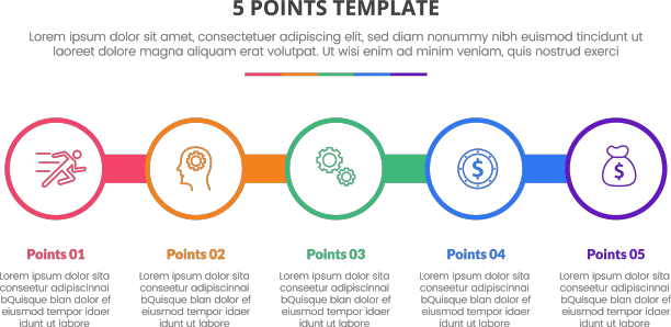 5分阶段模板信息图概念为图片下载