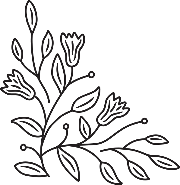 花边构图笔画图片下载