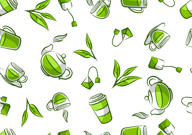 图案与绿茶项目背景与茶图片下载