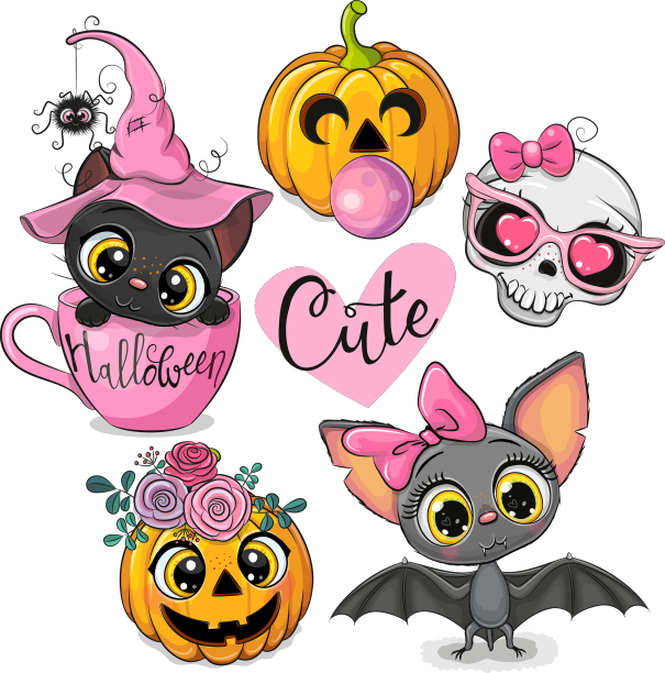 一套可爱的万圣节图片下载