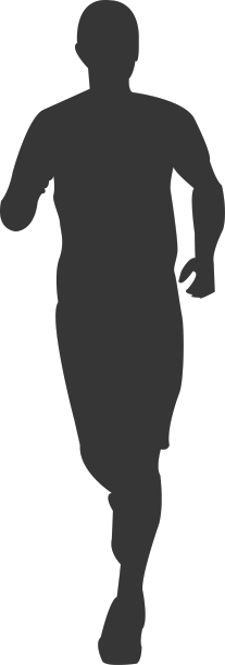 男子慢跑剪影1图片下载