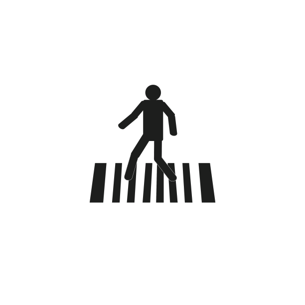人行横道标志我闯人图片下载