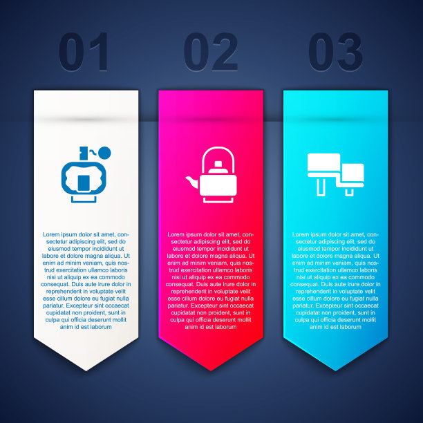 套装须后水，带柄水壶和桑拿木凳。业务信息图表模板。向量图片下载