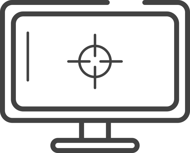 游戏显示器笔画图标图片下载
