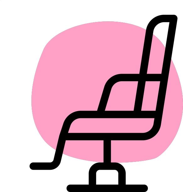 理发店专用椅子，隔离在白色上图片下载