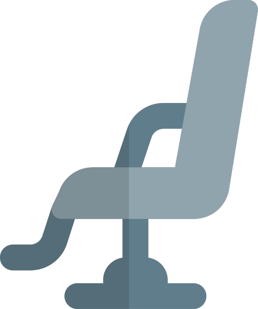 理发店专用椅子，隔离在白色上图片下载