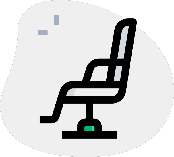 理发店专用椅子，隔离在白色上图片下载