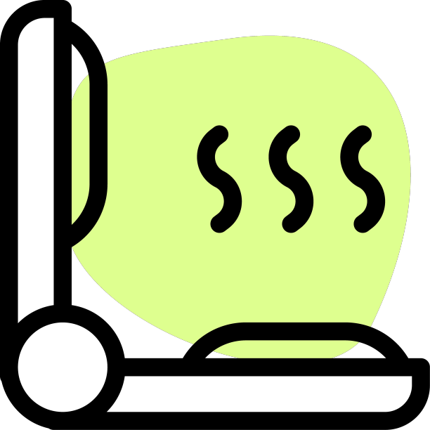 在沙龙处理卷发时用的直发棒图片下载