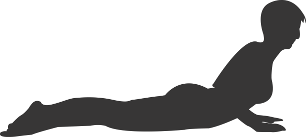 女孩俯卧撑剪影图片下载