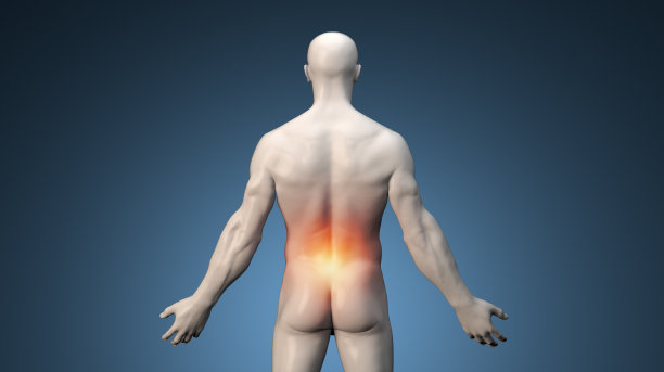 运动男性，腰痛图片下载