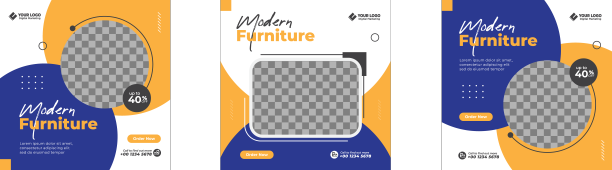 现代家具社交媒体发布模板图片下载