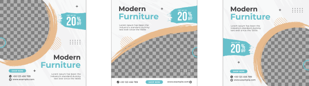 现代家具社交媒体发布模板图片下载