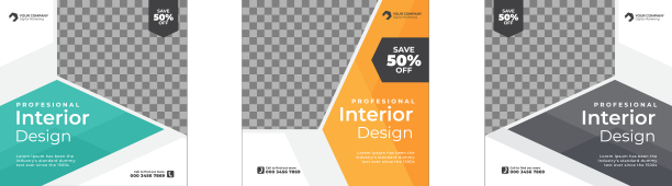 极简主义的室内社交媒体帖子模板图片下载