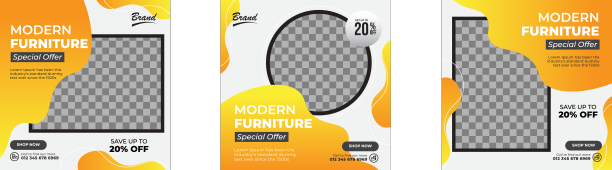 现代家具社交媒体发布模板图片下载