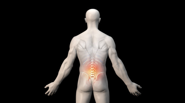 运动男性，腰痛图片下载