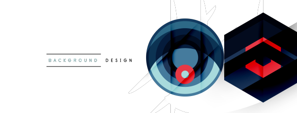 几何形状设计与动态阴影图片下载