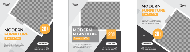 极简主义家具社交媒体发布模板图片下载