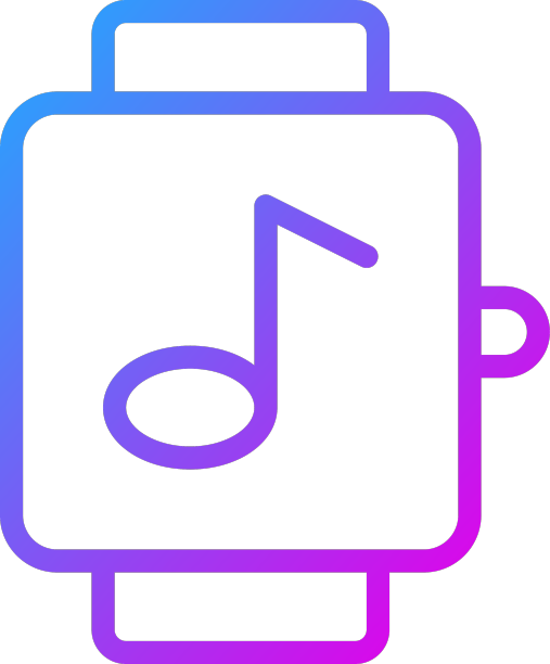 智能手表图标渐变紫色运动符号图片下载