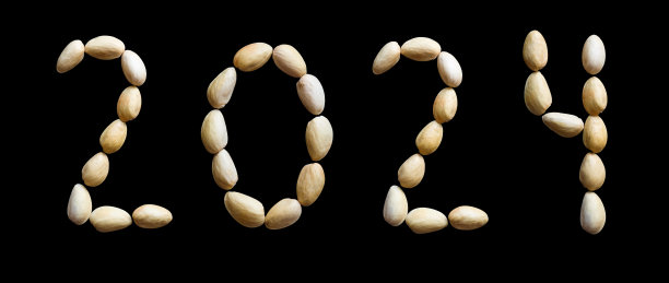 2024年新年，象征年份，数字来自开心果图片下载