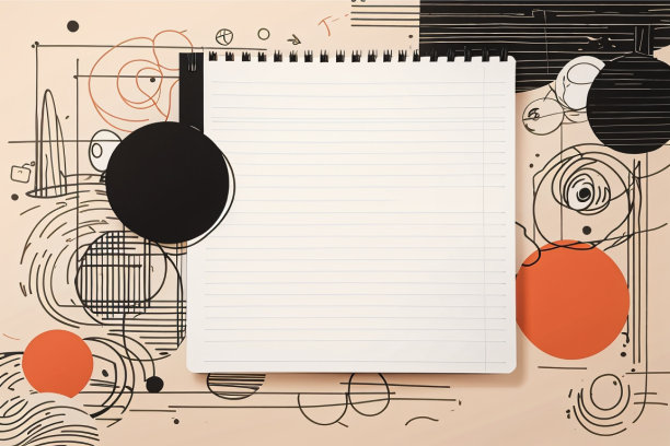 笔记本页面抽象背景模板图片下载