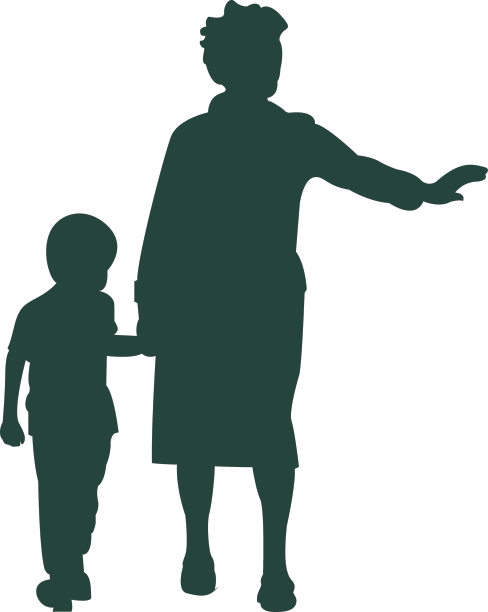 奶奶孙子走路阻止交通图片下载