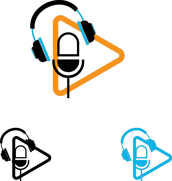 播客标志图像设计图片下载