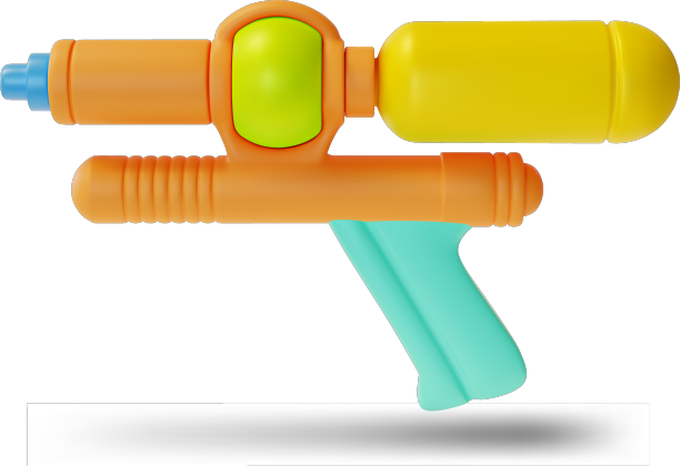 3d儿童玩具水枪卡通风格图片下载