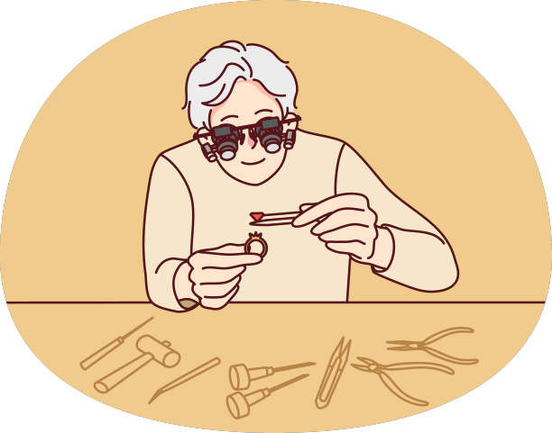 珠宝商用宝石制作戒指图片下载