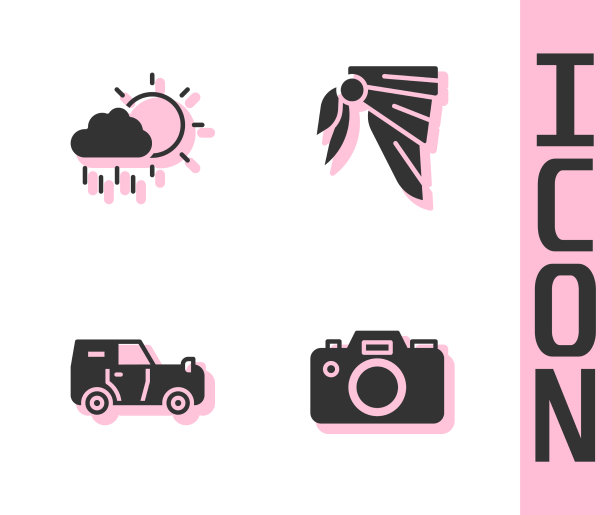 集相机云与雨离路车图片下载